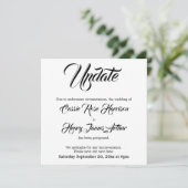 延期結婚式のお知らせカード 招待状 (スタンド正面)