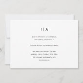 延期結婚式 タイポグラフィ フォト セーブザデート (裏面)