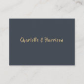 延期結婚日程變更通知 エンクロージャーカード (裏面)