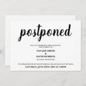延期結婚発表の日付を変更する 招待状 (正面/裏面)