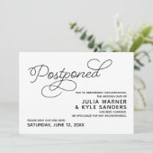 延期結婚発表 招待状 (スタンド正面)