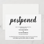 延期結婚発表 招待状 (正面/裏面)