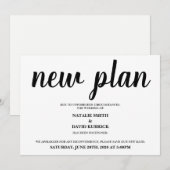 延期結婚発表 招待状 (正面/裏面)