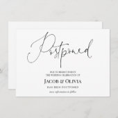 延期結婚発表 招待状 (正面/裏面)