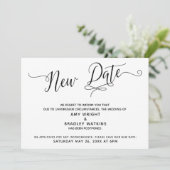 延期結婚発表 新日付 招待状 (スタンド正面)