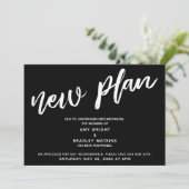 延期結婚 新計画 黒発表 招待状 (スタンド正面)