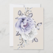 延期結婚 水彩 リラックマス ピオニー 招待状 (裏面)