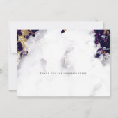 延期結婚 深いアメシスト 水彩ジオード 招待状 (裏面)