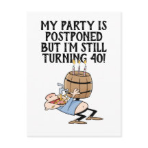 延期誕生日パーティー中止のご案内 カートゥーン