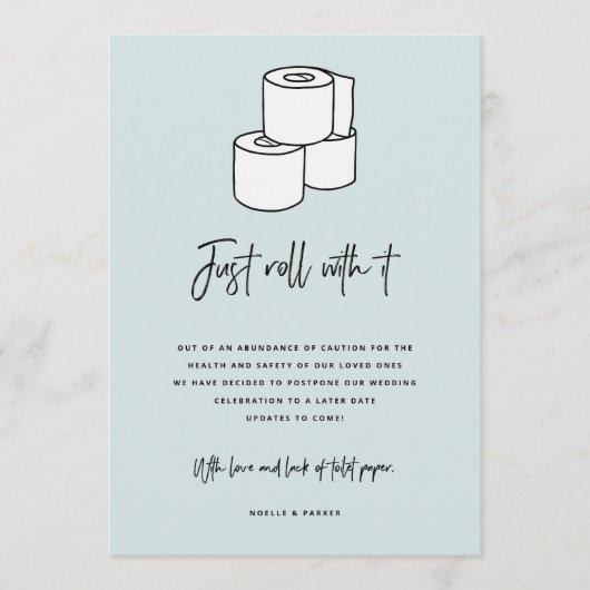 延期転がのお知らせ メニュー (正面)