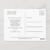 延期金の結婚変更 ポストカード (裏面)