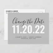 延期金の結婚最小変更 案内ポストカード (正面/裏面)