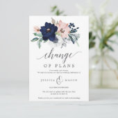 延期・中止の結婚式案内 - キャンセル 招待状 (スタンド正面)