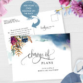 延期/変更のお知らせ ミスティックウェディング 案内ポストカード