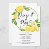 延結婚期された計画変更 招待状 (正面/裏面)