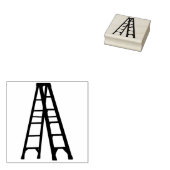 延長されたステップはしご ラバースタンプ (押印)
