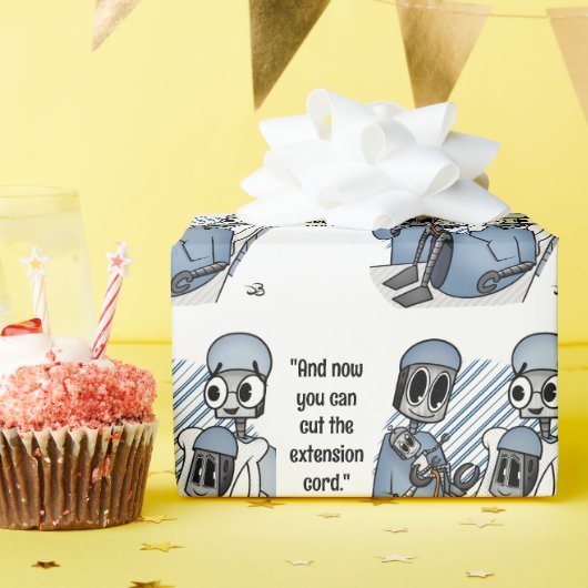 延長コードベビー ラッピングペーパー (誕生日パーティー)