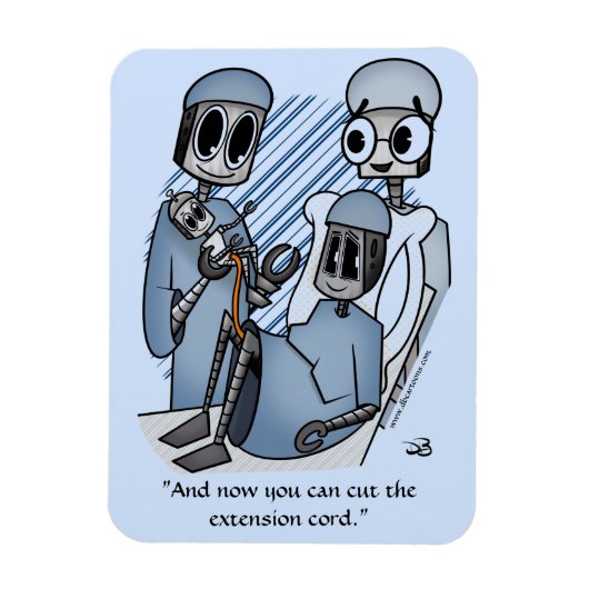 延長コード青 マグネット (縦)