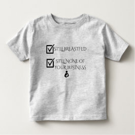 延長母乳で育てるワイシャツ トドラーTシャツ