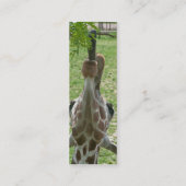 延長舌のキリンのしおり スキニー名刺 (裏面)