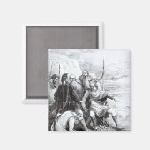 廷臣たちのお世辞を証明するカヌート マグネット (正面/裏面)