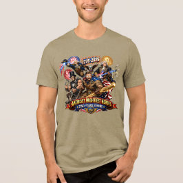 建国の父たちスーパーヒーロースクワッド250周年記念 トライブレンドTシャツ