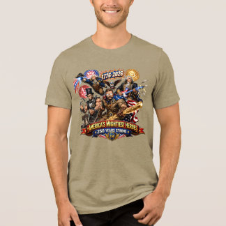 建国の父たちスーパーヒーロースクワッド250周年記念 トライブレンドTシャツ