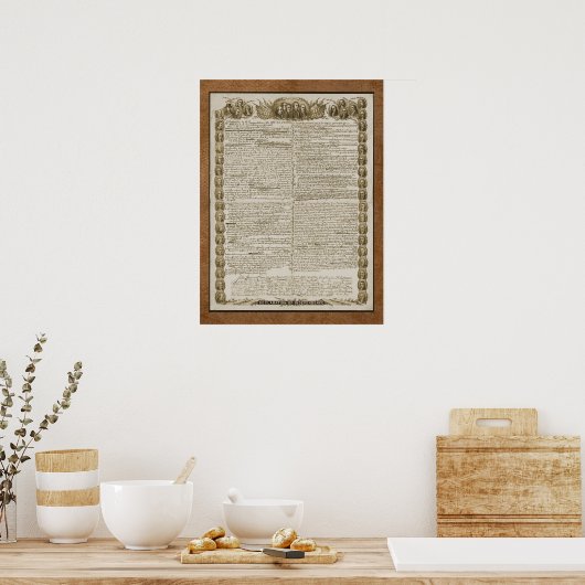 建国の父との独立の宣言 ポスター (キッチン)