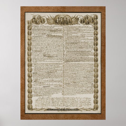 建国の父との独立の宣言 ポスター (正面)