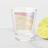 建国時代の愛国的な書体 ショットグラス (裏面)