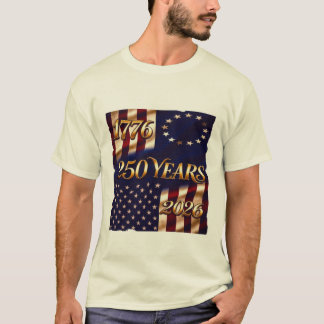 建国250年旗お祝い Tシャツ