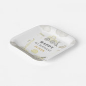 建物おもしろい建築キッズ1st誕生日パーティー ペーパープレート (傾斜あり)