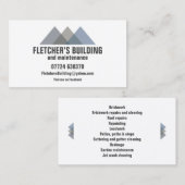 建物および維持の家の屋根アイコントレンディー 名刺 (正面/裏面)