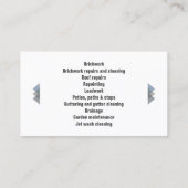 建物および維持の家の屋根アイコントレンディー 名刺 (裏面)