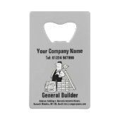 建物と建築テーマ。 クレジットカード栓抜き (正面)