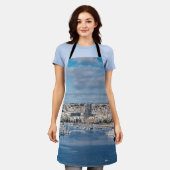 建物と船モダン付きスリマ港 エプロン (着用した状態)