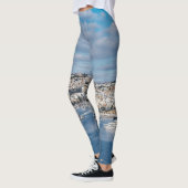 建物と船モダン付きスリマ港 レギンス (左)