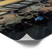 建物のカラフル面の上から表示 ポスター (角)