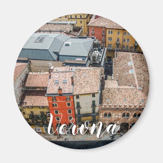 建物のカラフル面の上から表示 マグネット (正面)