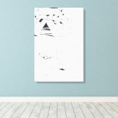 建物のゲームオウムモノグラムスケッチ11キャンバス キャンバスプリント (インサイチュ (ウッドフロア))