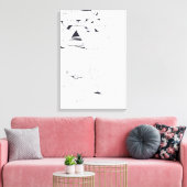 建物のゲームオウムモノグラムスケッチ11キャンバス キャンバスプリント (インサイチュ (リビング))