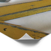 建物のゲーム用金属文字タイポグラフィポスター ポスター (角)