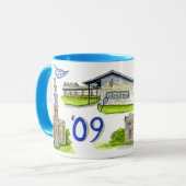 建物のハミルトン大学メドレー マグカップ (正面左)