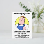 建物の保守修理はがき ポストカード (スタンド正面)