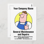 建物の保守修理はがき ポストカード (正面/裏面)