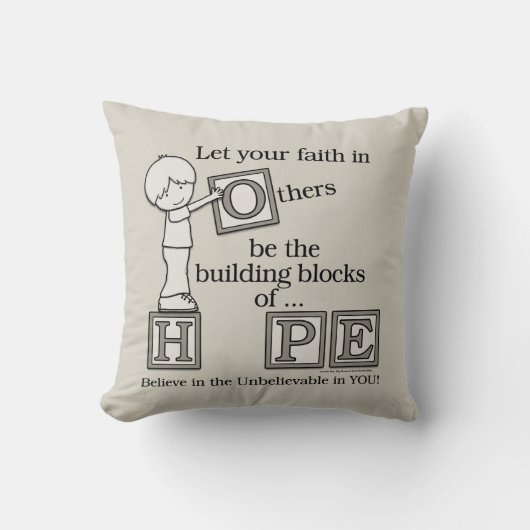 建物の希望のブロック クッション (正面)