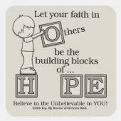 建物の希望のブロック スクエアシール (正面)