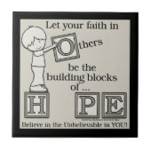 建物の希望のブロック タイル (正面)