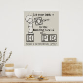 建物の希望のブロック ポスター (キッチン)