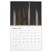 建物の白黒の写真 カレンダー (2月 2027)